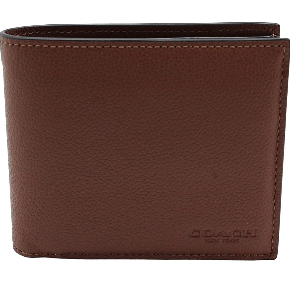 NWT Coach Trifold Leather Wallet